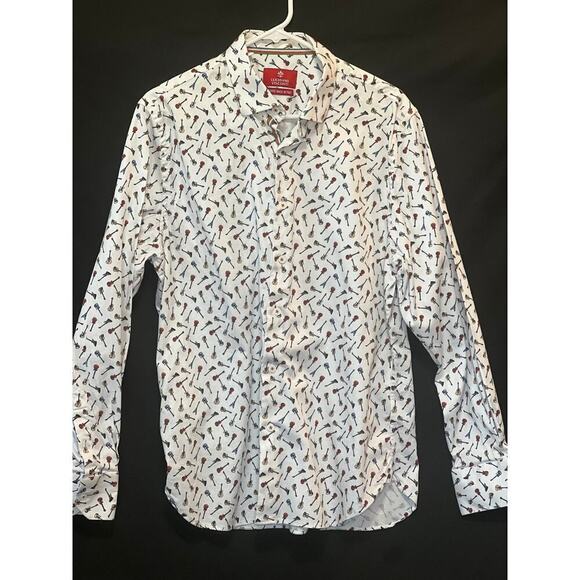 Luchiano Visconti Guitar Button Up / Size L - Picture 2 of 10